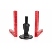 Heavy-Duty Bed Risers 2 1/2”, Lift a Bed Frame by 2.5 Inches, 1/2 Inch x 3/8 Inch Adapters Included, 6 Pieces, by Tech Team