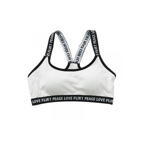 

SHEMALL Girl Yoga Sports Underwear Teens Training Bra Without Rim Bra
