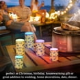 thumbnail image 7 of Leopard Print Pattern Flameless Candles&nbsp;LED Lights Battery Operated Candles with Remote and Timers Flicker Lights Votive Set of 2, 7 of 7