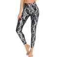 thumbnail image 1 of Leggings con estampado de cintura alta para mujer Pantalones de yoga con estampado de serpiente de cuerpo entero - Negro, 1 of 6