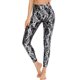 thumbnail image 1 of Leggings de cintura alta con estampado de serpiente y largo completo para mujer, color negro, 1 of 6