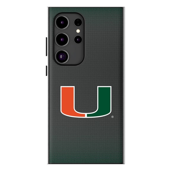 Keyscaper Miami Hurricanes Linen Galaxy Magnetic Bump Case