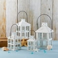thumbnail image 3 of Kate Aspen 14130WT Vintage White Distressed Medium Candle Lantern One Size, 3 of 8