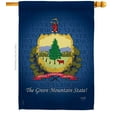 thumbnail image 2 of Breeze Decor 08134 States Vermont 2-Sided Vertical Impression House Flag - 28 x 40 in., 2 of 2