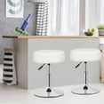 thumbnail image 3 of SSyao Vanity Stools for Makeup, Vanity Ottoman Chair with Adjustable Height and 360° Swivel for Makeup Room Bedroom Living Room-2-White, 3 of 9