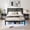 Gray, variant on Bexfil Full Size Upholstered Bed Frame with Metal Slat Support, Metal Platform Bed Frame Charging Station Mattress Foundation, Gray