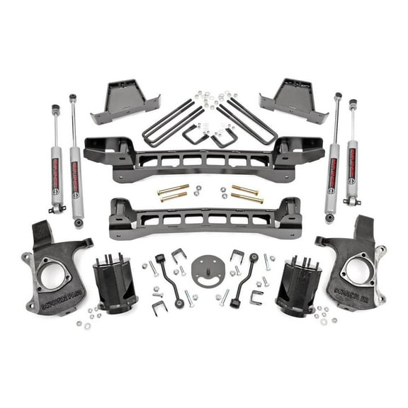 Rough Country 6" Lift Kit (fits) 1999-2006 Chevy Silverado GMC Sierra 1500 2WD | N3 Shocks | Knuckles | 23420