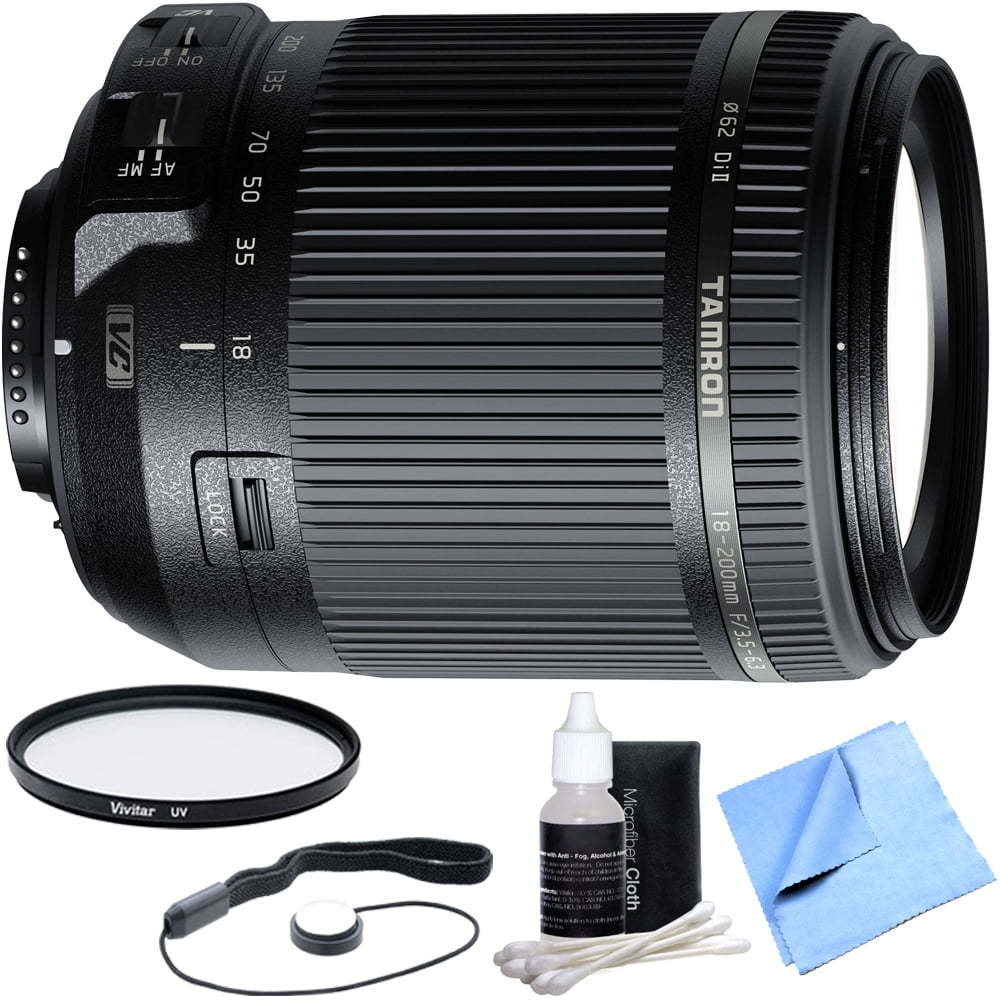 Tamron 18200mm Di II VC AllInOne Zoom Lens for Nikon Mount Bundle