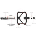 thumbnail image 3 of Pédales de Vélo de Route - Plateforme Ultralégère avec 3 Roulements en Fibre de Carbone, 3 of 6