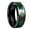 A green, variant on Unisex Luminous Ring In Red Purple Green Blue Tungsten Stainless Steel Jewelry With Durable Night Glow For Daily Use