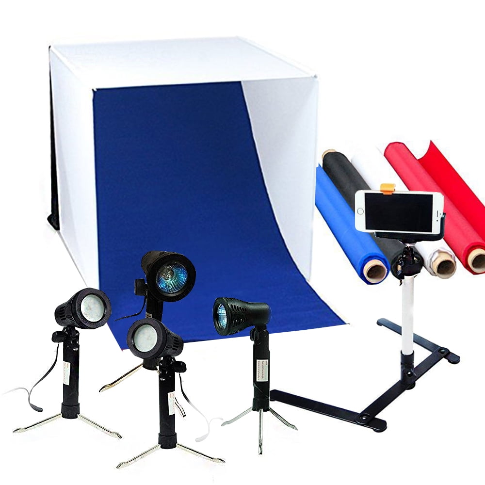 LimoStudio 24" Folding Photo Box Tent LED Light Table Top Photography