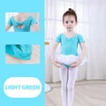 thumbnail image 4 of Toddler Girls' Leotards Short Sleeve Glitter Dance Ballet Tutu Dresses Ballerina Size 8-9T, 4 of 5