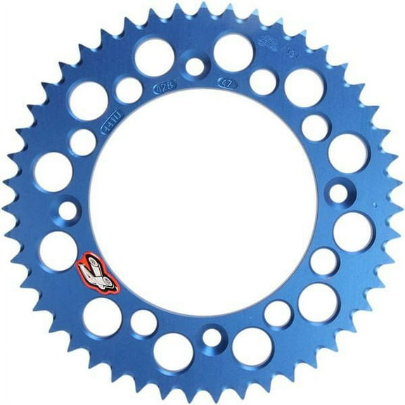 RENTHAL Rear Sprocket - Aluminum - 47 Tooth - Blue - Gas Gas/Husqvarna/KTM 441U-428-47GPBU
