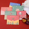 thumbnail image 3 of Tarjeta de felicitación de dibujos animados de la serie de Navidad, sobre De Cumpleaños Diy, tarjeta pequeña plegable, tarjeta de mensaje de vacaciones de Navidad, 5/10 piezas, 3 of 4
