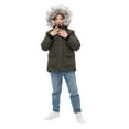 thumbnail image 5 of Rokka&Rolla Boys' Ripstop Hooded Parka Jacket Fleece Lined Winter Coat, 5 of 14