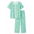 thumbnail image 6 of MINTREUS Pajama Sets for Women Short Sleeve Sleepwear Button Down Pjs Soft 2 Piece Lounge Sets with Pockets, 6 of 7