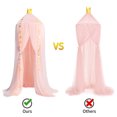 thumbnail image 4 of Monstrate Lamp Sleeping Canopy Mesh Girls Bed Net Cortina Techo Repelente de insectos y plagas Rosado Monstrate HA003764-01, 4 of 6