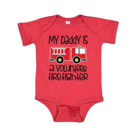 

Inktastic Volunteer Firefighter Daddy Gift Baby Boy or Baby Girl Bodysuit