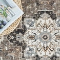 thumbnail image 5 of Washable Kitchen 2x10 Runner Rug: Non-slip Hallway Rugs Indoor Soft Low Pile Stain Resistant Carpet For Bedroom Entryway Ultra-thin Vintage Home Decor Floor Mat Bathroom (beige/blue/grey  2 X 10), 5 of 9