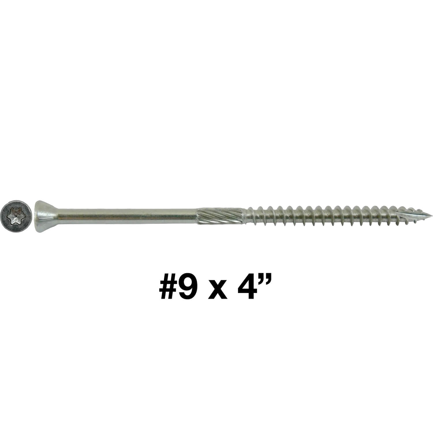 Jake Sales Brand #9 x 4” Torx/Star Stainless Steel Trim Head Wood Screw ~65 Screws - ACQ Compatible - 1 Pound Walmart.com