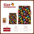 thumbnail image 3 of Xecao Rainbow Colorful Maple Leaves Print Burlap Gift Bags with Drawstring and Gift Tags, Gift Bags, Burlap Bags, Jute Bags for Party, Christmas, DIY Craft Bags-Medium, 3 of 9