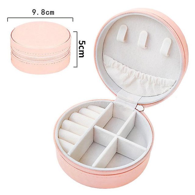 Small Jewellery Box Organizer Travel Leather Carry Storage Case Jewelry Boxes