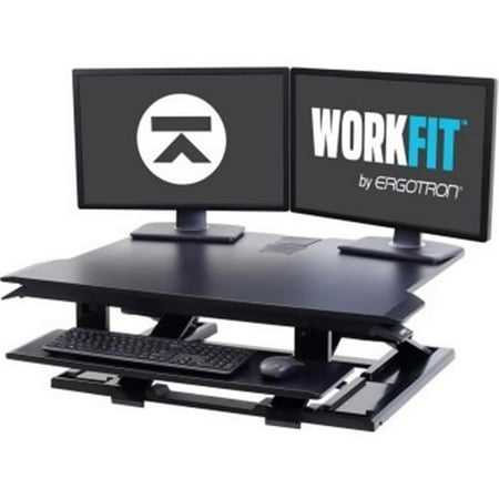 UPC: 0698833069440 | Ergotron WorkFit-TX Adjustable Standing Desk Converter Black (33-467-921) 33467921