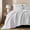 Bright White, variant on EverGrace 100% Cotton Waffle Bed Blanket Queen Size, Soft Premium Cotton Coverlet Set with 2 Matching Shams, Lightweight All Season Bedding Set, Oversized Bedspread 92x96, Bright White