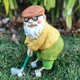 thumbnail image 3 of ICERUN 3Pcs Garden Gnomes,Resin Golf Dwarf Fairy Garden Accessories,Lawn Centerpiece Gnomes Garden Statues for Outside, 3 of 7