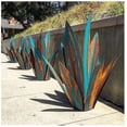 thumbnail image 1 of Rustic Hand Painted Metal Agave Sculpture, DIY Outdoor Garden Yard Art, 1 of 7