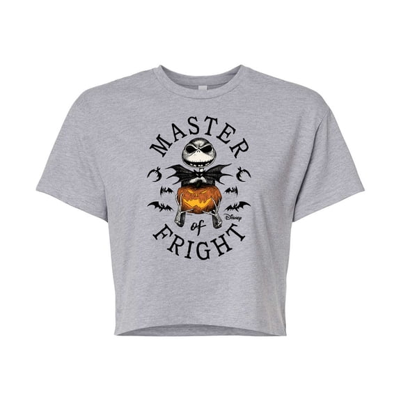 The Nightmare Before Christmas - Master Of Fright - Juniors Cropped Cotton Blend T-Shirt
