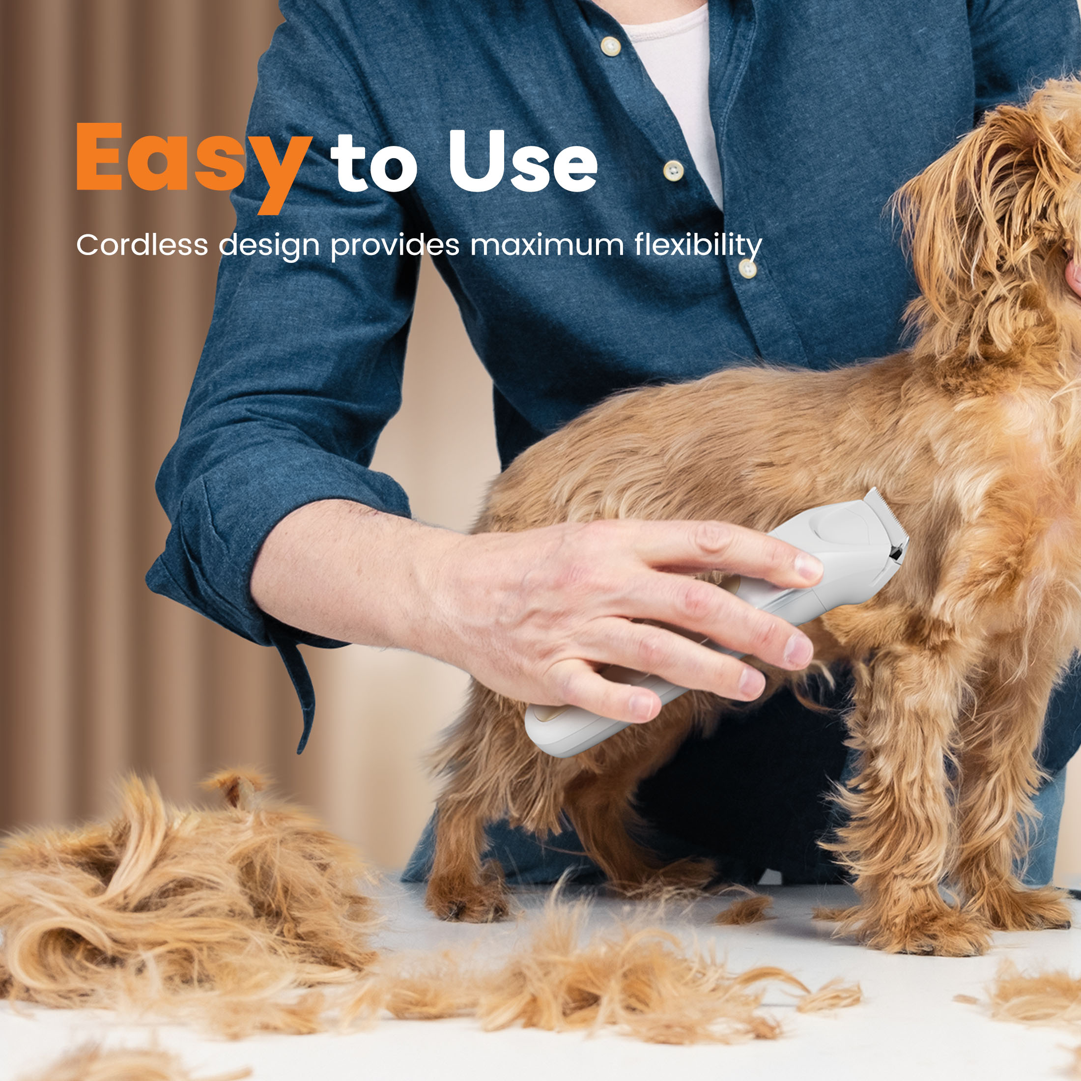 Oneisall HM6 4-in-1 Cordless Dog Grooming Kit with LED photo 3