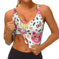 thumbnail image 3 of Pofeuu Christmas Cute Pigs Print Sports Bra for Women Sexy Vest Yoga Running Gym Fitness Crop Bras Tops-X-Large, 3 of 8
