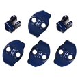 thumbnail image 1 of Couvercle de Protection de Serrure de Porte Verrouille les Couvercles de Butée de Porte Fixés en Bleu, 1 of 5