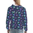thumbnail image 7 of Kdxio Skull flower cute Print Womens Oversized Hoodies Sweatshirts Hooded Pullover Tops Sweaters Casual-Medium, 7 of 7