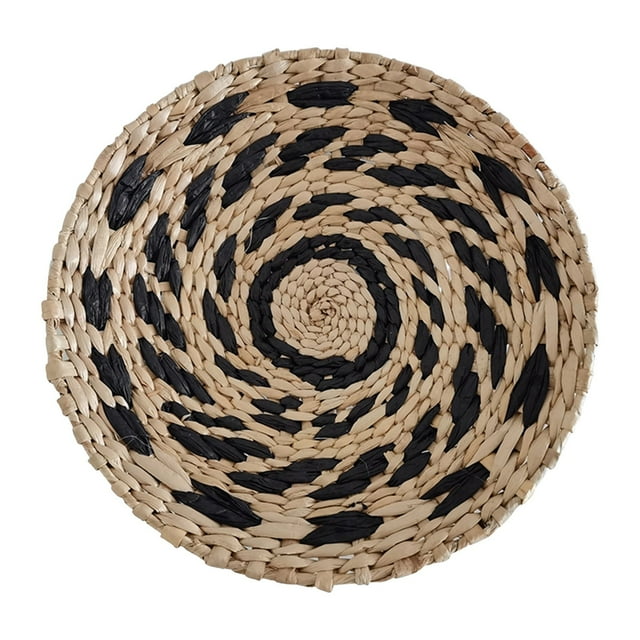 Decoración de pared de estilo bohemio, decoración de pared de paja, decoración de fondo, colgante de pared, sofá, mesita de noche, decoración colgante tejida a mano, colgante de pared
