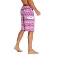 thumbnail image 3 of Unitop Shorts de Surf pour Hommes Séchage Rapide Board Shorts Violet et Jaune 34, 3 of 4