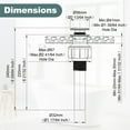 thumbnail image 2 of Wowow Bathroom Sink Drain with Overflow 2 Pack, Brushed Nickel Pop Up Drain, 2 of 6