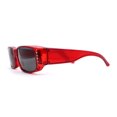 thumbnail image 4 of Polarized 58mm Womens Rhinestone Trim Slim Fit Over Sunglasses Red Black, 4 of 5