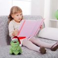 thumbnail image 2 of 11.81Inch Electric Light Up Toy ，Green Hair Monster Soft Plush Stuffed Toy for Kids Birthday Gifts, 2 of 8