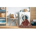 thumbnail image 2 of Ahgly Company Machine Washable Indoor Round Traditional Orange Salmon Pink Area Rugs, 4' Round, 2 of 7