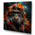 thumbnail image 2 of Designart "Orangutan Portrait With A Fashionable Twist" Orangutan Canvas Art Print, 2 of 7