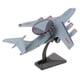 thumbnail image 3 of Prettyia Alloy Diecast Fighter  pilas de botón Gris plateado perfke Juguete de avión de aleación Diecast, 3 of 7