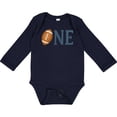 thumbnail image 3 of Inktastic First Birthday Football Theme Boys or Girls Long Sleeve Baby Bodysuit, 3 of 5