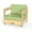 Natural Wood/Green, variant on Living Room Chair - Wheat