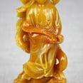 thumbnail image 4 of Stone Carved Guanyin on Dragon Statue Buddhist Figurine Worship Display Chinese Style Spiritual Home Decor Ornament, 4 of 8
