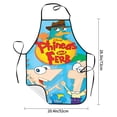 thumbnail image 6 of Phineas And Ferb Adjustable Bib Apron, Waterdrop Resistant Aprons with 2 Pockets Cooking Kitchen Aprons for Women Men Chef, 6 of 8