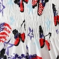 thumbnail image 6 of Bouanq 4th of July Dress Summer Toddler Girl Clothes Sundress for Independence Day Dress Kids 1-6 Years, 6 of 7