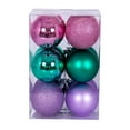 thumbnail image 3 of Vickerman 3" Pink, Teal, and Lavender Ornament Assortment, 12 per box., 3 of 3