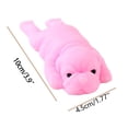 thumbnail image 4 of Squeeze Stress Toys, Relaxation Toys, Pink 6X2 in Bulldog Figure, Silicone Sensory Squeeze, Slow Rising Squeeze, Office Desk Decor, 1 Pc, 4 of 7